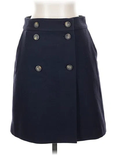 Pre-owned Boden Wool Skirt In Blue