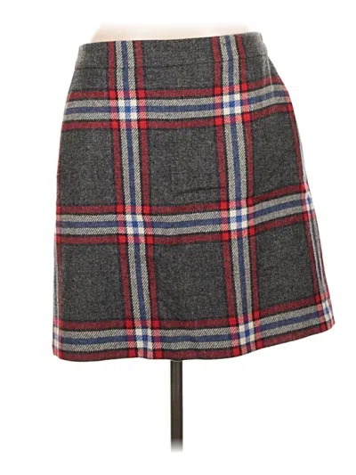 Pre-owned Boden Wool Skirt In Gray
