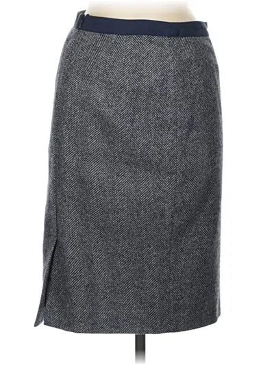 Pre-owned Boden Wool Skirt In Gray
