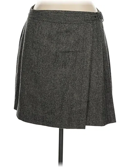 Pre-owned Boden Wool Skirt In Gray