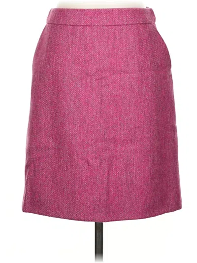 Pre-owned Boden Wool Skirt In Pink