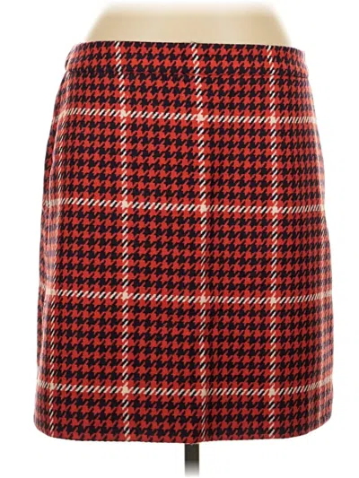 Pre-owned Boden Wool Skirt In Red