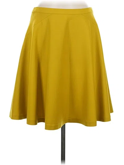 Pre-owned Boden Wool Skirt In Yellow