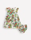 Boden Woven Frill Dressmulti Floral Girls  In Multi Floral