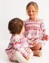 Boden Woven Party Dresspink Valentines Bunnies Girls