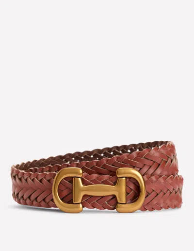 Boden Woven Snaffle Belt Tan Women