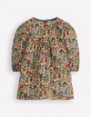 Boden Yoke Detail Woven Dress Small Flower Meadow  In Multi