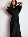 Boden Maxikleid Mit Passe-schwarz In Black