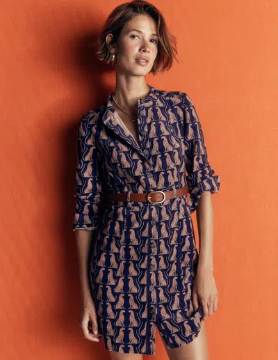 Boden Zara Kurzes Cordkleid-sternzeichen In Violett | Grösse 30 In Multi