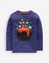 Boden Langarmshirt Mit Applikation Und Reissverschlussdetail-steuerbordblau Kessel