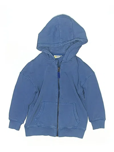 Pre-owned Boden Kids' Zip Up Hoodie In Blue
