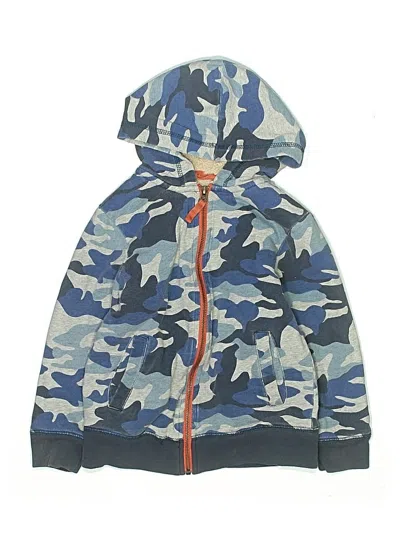 Pre-owned Boden Kids' Zip Up Hoodie In Blue