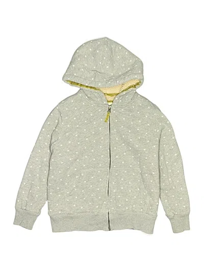 Pre-owned Boden Kids' Zip Up Hoodie In Silver