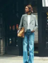 Boden Zweireihiger Blazer Mit Kastenförmigem Schnitt-blau, Grau Kariert In Multi