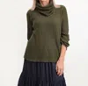 Bodil Knit Slim Sweater In Olive In Green