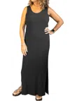 Bodil Rib Tank Dress In Black In Black