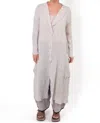 Bodil Striped Comfort Duster In White