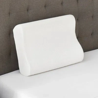 Bodipedic Classic Memory Foam Contour Pillow In White