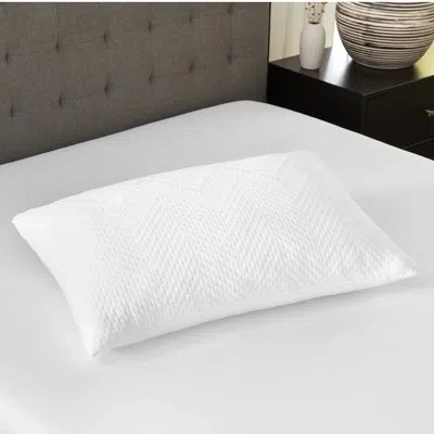 Bodipedic Custom Comfort Memory Foam Gel Cluster Bed Pillow In White