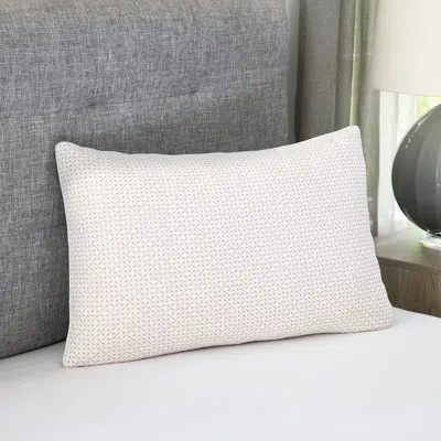Bodipedic Memory Foam Cluster Bed Pillow With Copper-infused Cover In White