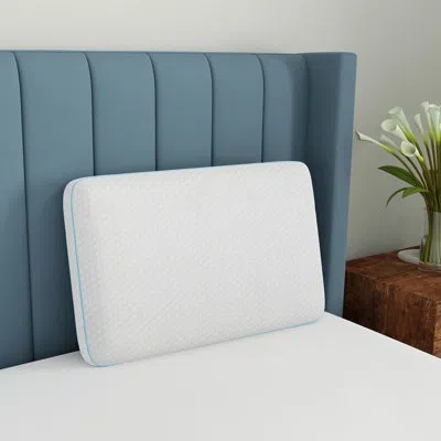 Bodipedic Memory Foam Medium Support Gusseted Pillow In White
