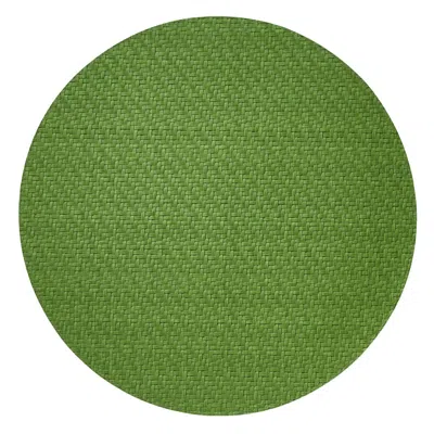 Bodrum Linens Wicker Grass Round Mat - Set Of 4 In Green