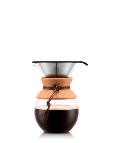 Bodum 34 Oz. Cork Sleeve Pour Over Coffee Maker In Multi