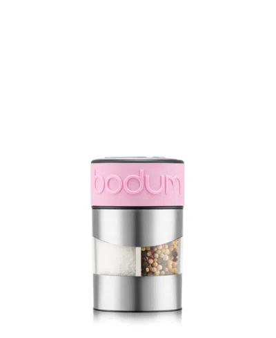 Bodum 4.4" Twin Salt And Pepper Grinder In Pink