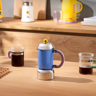 Bodum Chambord Moma Espresso Maker Stove Top In Blue
