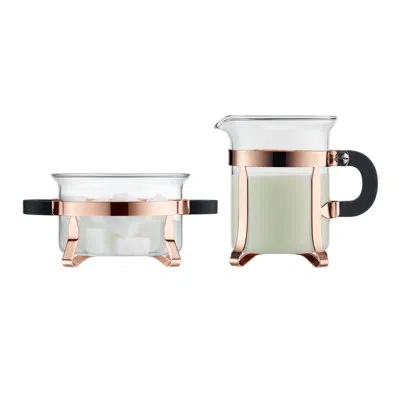 Bodum Chambord Sugar And Creamer Set In Copper
