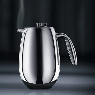 Bodum Columbia Double Wall Stainless Steel French Press Coffee Maker In Shiny Stainless Steel