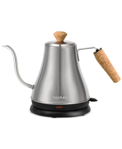 Bodum Melior Electric Stainless Steel 27-oz. Gooseneck Kettle In Gray