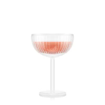 Bodum Neutrals  Two Double Wall Champagne Coupe Glass In White