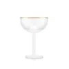 Bodum Neutrals Douro Double Wall Champagne Coupe Glass Set In Transparent