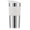 Bodum Neutrals Travel Mug Vacuum Travel Mug Off White In Silver