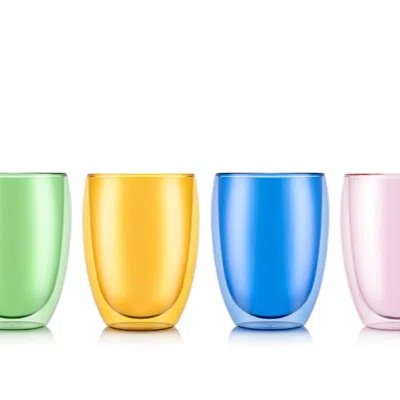 Bodum Pavina Moma Double Wall Glass Set In Multi