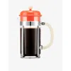 Bodum Right Coral  X Moma Caffettiera French Eight-cup Stainless-steel Coffee Maker 1l In Multi