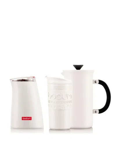 Bodum Tribute 3-piece Coffee Set In White