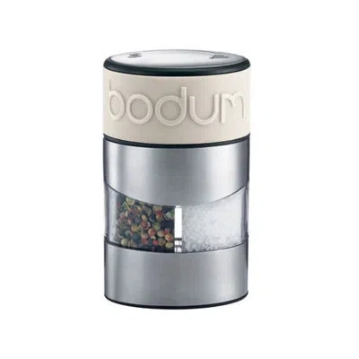 Bodum Twin Salt And Pepper Grinder In Off White