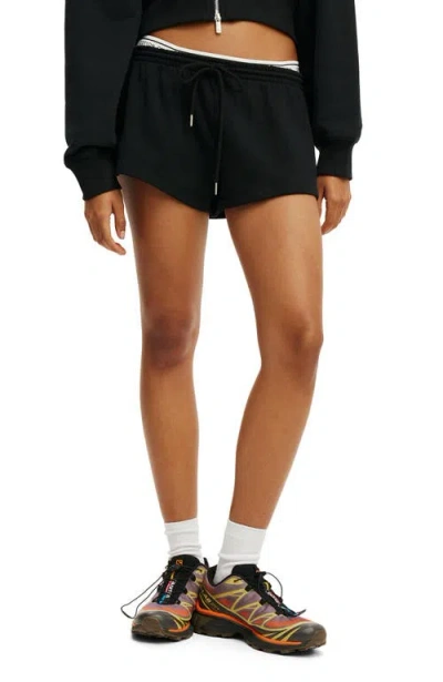 Body Active Fleece Micro Short In Black