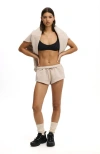 Body Active Plush Micro Short In Brown