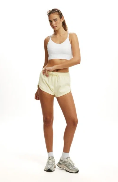 Body Active Summer Fleece Volley Short In Yellow