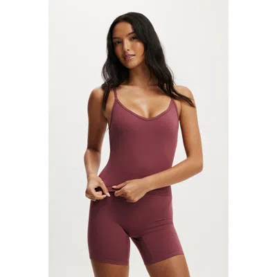 Body Active Ultra Soft Scoop Racer Back Tank In Purple