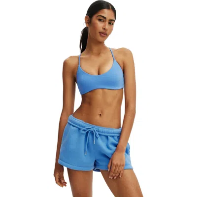 Body Active Ultra Soft Scoop V Crop In Blue
