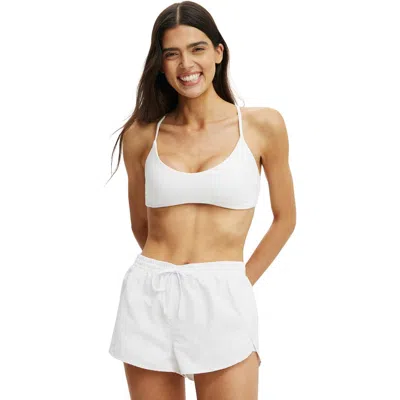 Body Active Ultra Soft Scoop V Crop In White