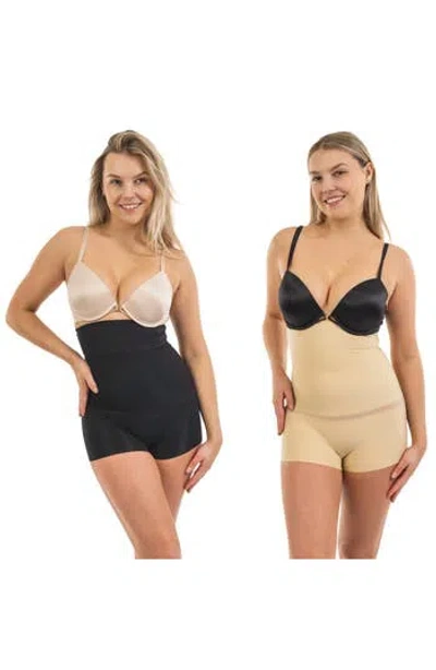 Body Beautiful 2-pack Extra High Waist Shaping Boyshorts