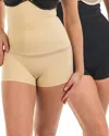 Body Beautiful 2pk Extra Hi-waist Boy Short In Black