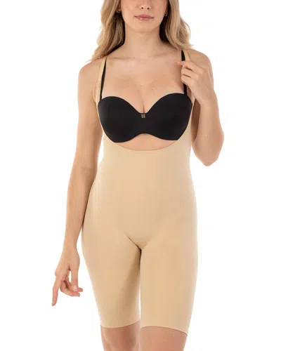 Body Beautiful Seamless Thigh Bodysuit Boyleg Shaper In Multi