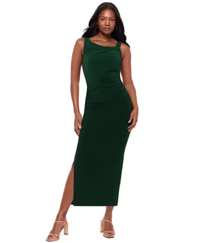 Body By Miraclesuit Women's Asymmetrical Neck Sleeveless Dress In Green
