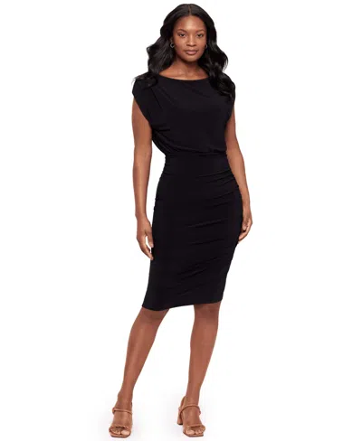 Body By Miraclesuit Women's Boat Neck Midi Dress In Black